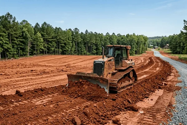 Land grading for new driveway access in Eastman, GA